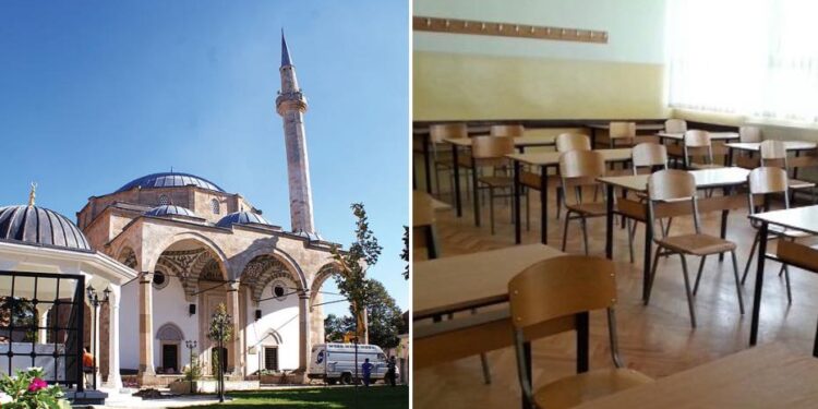 Numri i xhamiave gati sa i shkollave në Kosovë