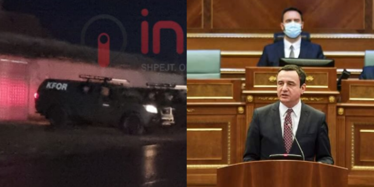 Pas miratimit të rezolutës së referendumit, KFOR-i pozicionohet për herë të parë në Lluzhan