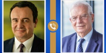 Kurti në telefonatë me Borrellin: Serbët mund të votojnë në referendum vetëm me postë ose në zyrën ndërlidhëse në Prishtinë