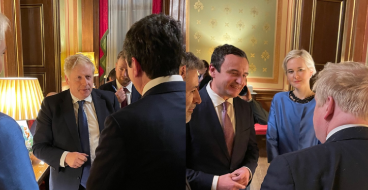Kryeministri Kurti takohet me homologun e tij britanik, Boris Johnson (FOTO)