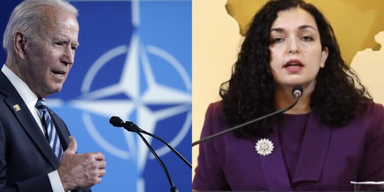 Osmani i shkruan Bidenit për anëtarësimin e Kosovës në NATO: Të shihet nga prizmi i sigurisë