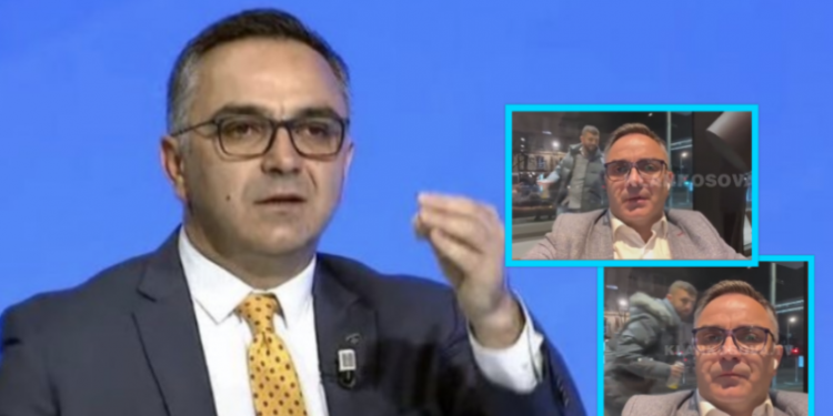 Moment qesharak: Dy persona ‘ia prishin’ intervistën Besnik Tahirit, ia nisin ta kërcejnë