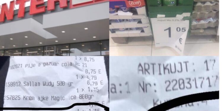 Marketi Interex në Mitrovicë i sakatoi konsumatorët me mashtrime: Ndryshe janë çmimet në raft, e ndryshe në arkë