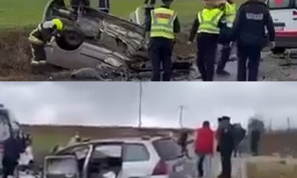 Pamje nga aksidenti ku mbetën të vdekur shoferët e dy veturave në Malishevë (VIDEO)