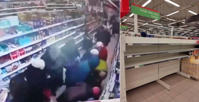 Rusët rrihen për SHEQER (VIDEO)