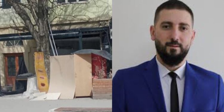 Drejtori i Urbanizmit e konfirmon se nuk ka leje, por një biznes vazhdon ndërtimin e aneksit të jashtëm midis sheshit në Mitrovicë