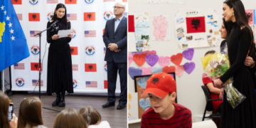 Hapet shkolla e parë shqipe në Texas, Dua Lipa merr pjesë në inaugurim