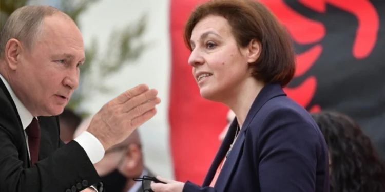 Kryediplomatja Gërvalla i reagon ashpër Putinit pas akuzave për mercenarët shqiptarë