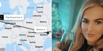 Nëna e dy fëmijëve pi në festë dhe porosit taksinë për të shkuar ‘të ndihmojë’ në Ukrainë