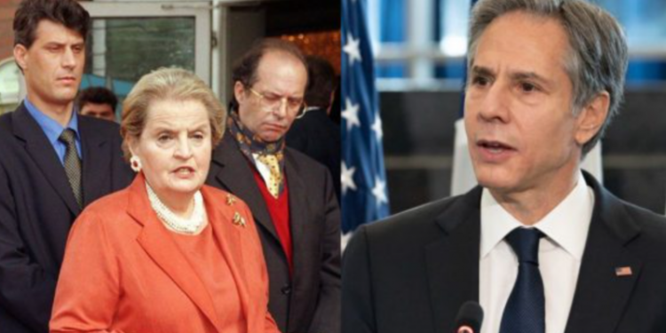 Blinken: Albright na bashkoi për t’i shpëtuar shqiptarët, në Kosovë ka një shesh e një rrugë me emrin e saj