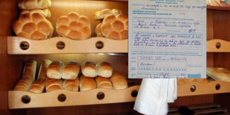 1000 euro gjobë për një furrë në Gjilan, pesha e bukës nuk përputhej me deklaracionin