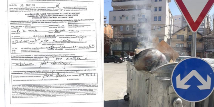 Drejtoria e Inspekcionit shqipton gjoba për qytetarët që ndotin ambientin