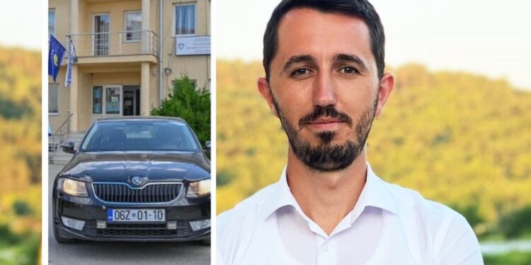Zhduket vetura zyrtare e Kamenicës pasi që kryetari Rrahimaj u aksidentua me të në Prishtinë