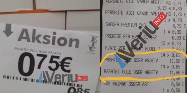 Mashtrohet qytetari në ETC: E paguan pashtetën me çmim të shtrenjt, jo me zbritje siç ishte në aksion
