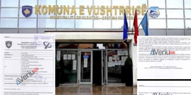 Agjencia Kundër Korrupsionit gjen shkelje ligjore në dhënien e pronave komunale në Parkun e Biznesit në Vushtrri, kërkon nga Komuna rishqyrtimin e vendimit (Dokument)