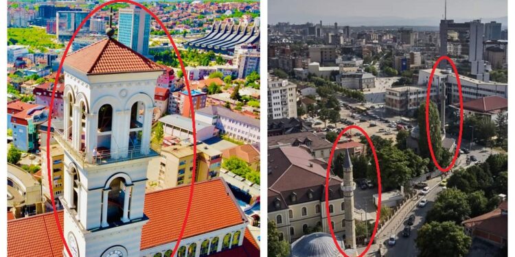 Komuna e Prishtinës e heq foton ku dukej Katedralja, e vendos atë ku duken dy xhami