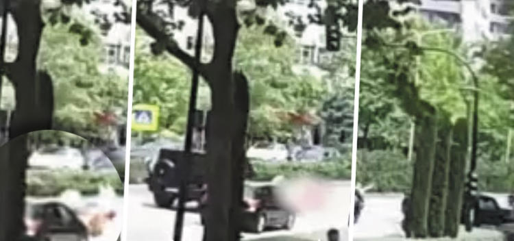Video nga momenti kur vetura godet prindërit me foshnjën tre muajshe në Tiranë