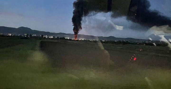 Zjarr dhe tym i dendur “Te Vigu” afër Novolanit në Vushtrri