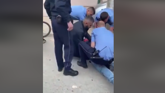 Rrëmujë në Prishtinë, momenti kur Policia arreston një person që sulmonte qytetarët