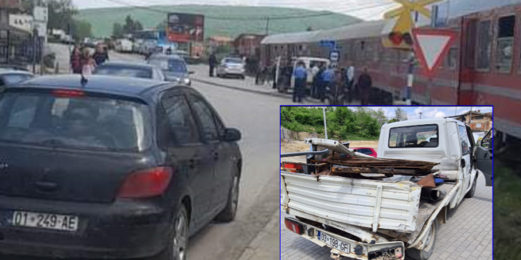 Aksident në Klinë: Kombi goditet nga treni