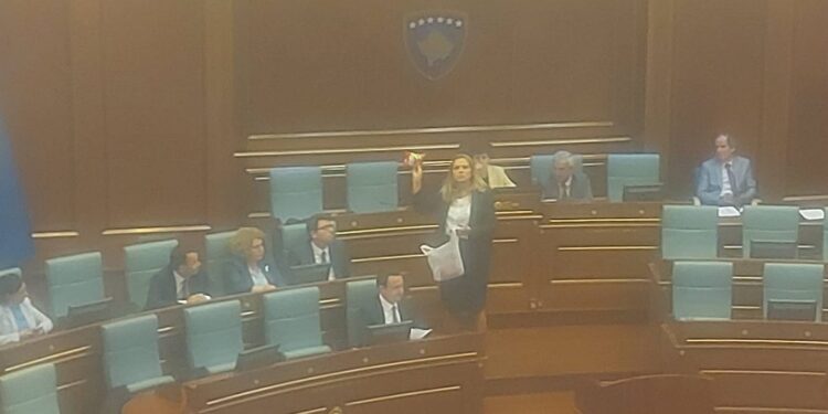 Deputetja e AAK-së i dhuron çipsa ministrit Murati