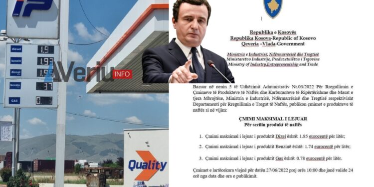 IP Petrol nuk e përfill vendimin e qeverisë për çmimin e naftës, e shet dukshëm më shtrenjt (Foto)