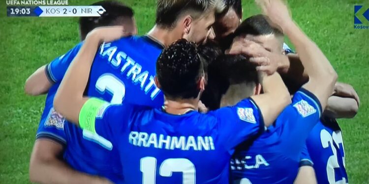 Bytyqi realizon eurogol, Kosova ngrit avantazhin ndaj Irlandës Veriore