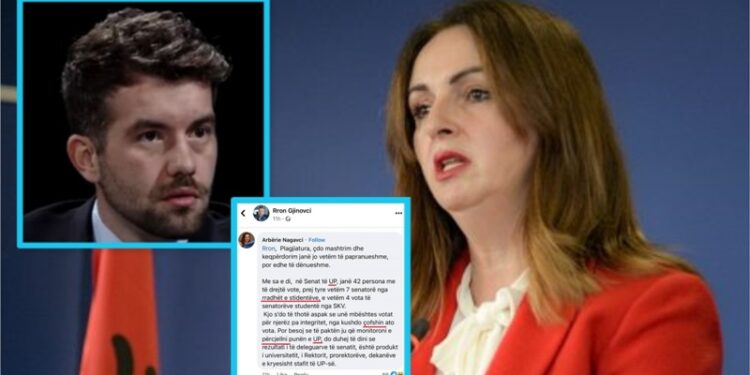 Ministrja e Arsimit i komenton Rron Gjinovcit, e masakron gjuhën shqipe
