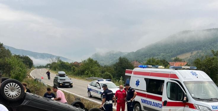 Tre shqiptarë të lënduar në një aksident trafiku në Serbi – VIDEO