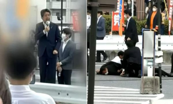 Momenti kur qëllohet me armë ish-kryeministri japonez, sulmuesi kapet menjëherë