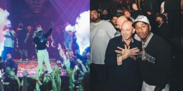 Dhuroi spektakël në Prishtinë, momenti ku reperi me famë botërore bën shqiponjën me duar