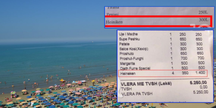 Nervozohet kosovari në detin e Shqipërisë: Ndryshe çmimi në menu, ndryshe në faturë