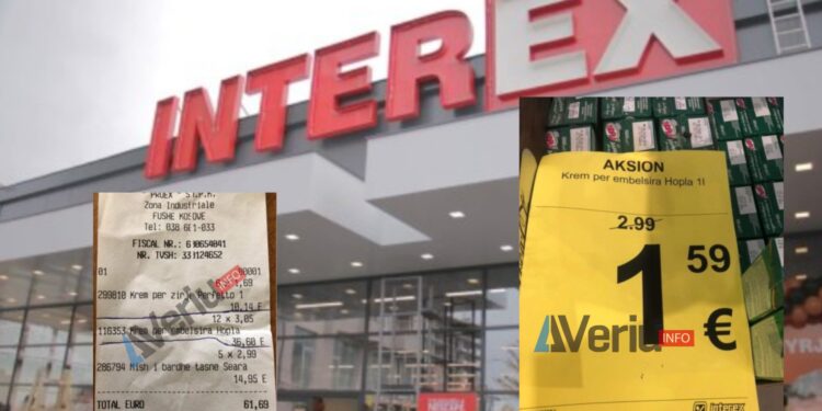 INTEREX vazhdon t’i mashtroj konsumatorët, “Hopla” dyfish më shtrenjt në faturë se sa në raft (FOTO)