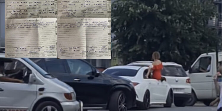 Policia i “sosë” dy vetura në Kçiq, kishin dalë persona në dritare të veturës