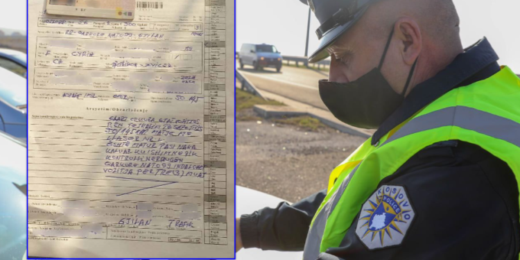 Policia ia merr lejen mërgimtares në Gjilan, voziti 145 km/h në zonën e kufizuar me 50 km/h