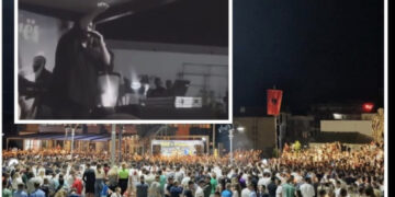 Del videoja kur Ermal Fejzullahu nxehet keq në koncertin në Skenderaj