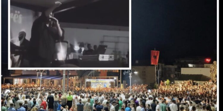 Del videoja kur Ermal Fejzullahu nxehet keq në koncertin në Skenderaj