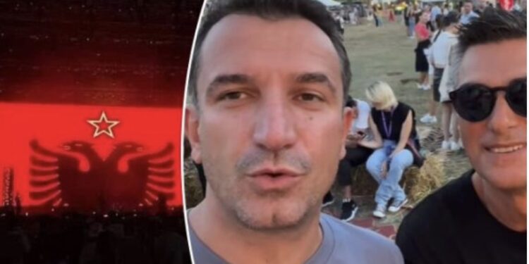 Flamuri me yllin e komunizmit në festivalin “Sunny Hill” në Tiranë, reagon Erion Veliaj