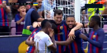 I pandalshëm Lewandowski, shënon përsëri në La Liga