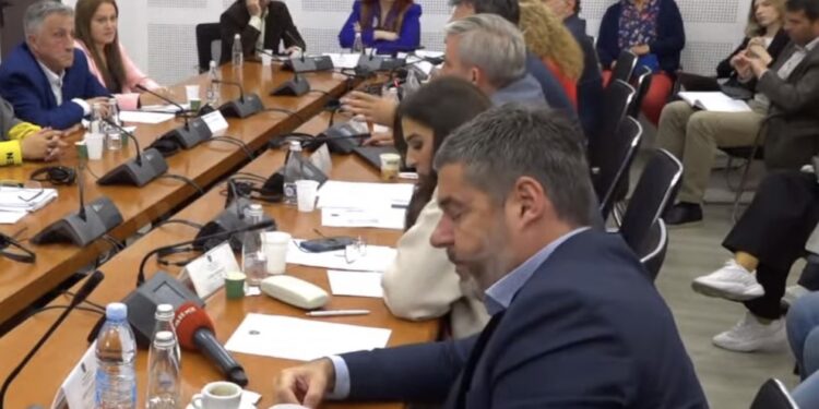 Kastrati i PDK-së në komision ku po diskutohej me Rrahman Jasharajn: Ne këtu paguhemi 160 euro për një orë pallavra
