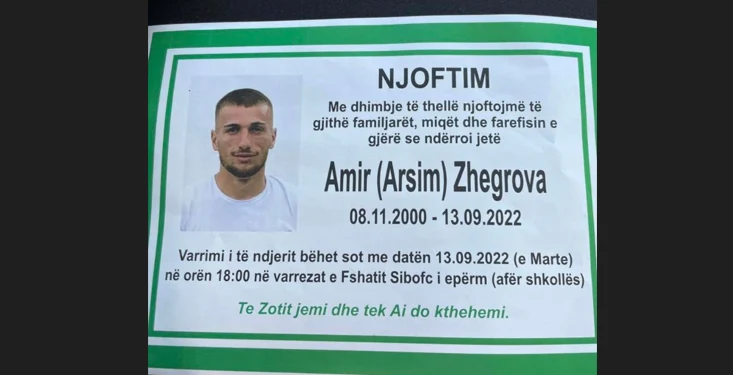 Sot varroset 22-vjeçari që u vra në Podujevë