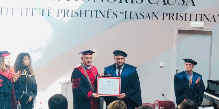 Driton Kuka nderohet me titullin “Honoris Causa”