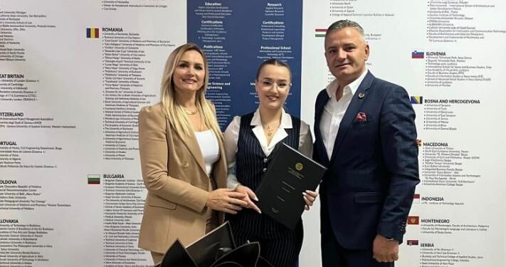 Diplomon Feridja, vajza e Bekim Jasharit