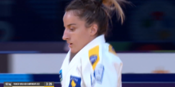 FANTASTIKE: Distria Krasniqi e fillon vrullshëm Kampionatin Botëror, triumfon pas vetëm 30 sekondave