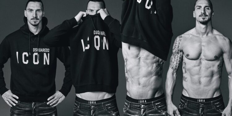 Ibrahimovic i futet modelingut pozon për brendin italian