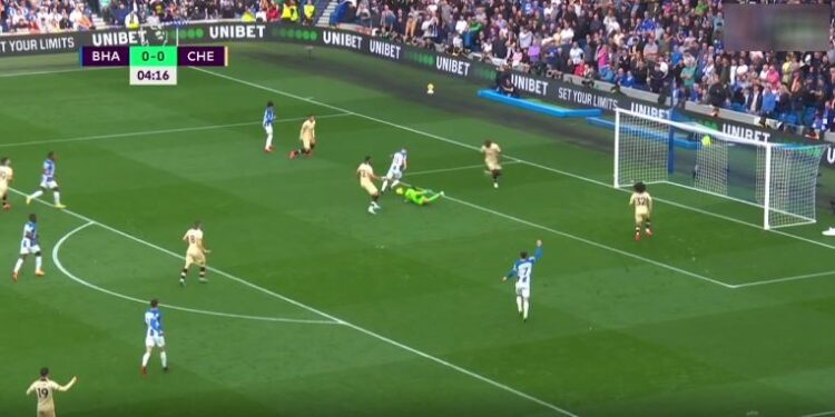 I jashtëzakonshmi Trossard ‘tmerron’ mbrojtjen e Chelsea, shënon gol të bukur