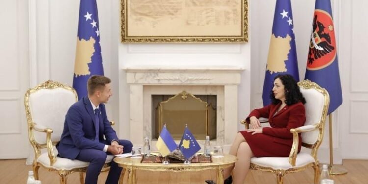 Osmani priti në takim, deputetin e Parlamentit të Ukrainës, Oleksiy Goncharenko