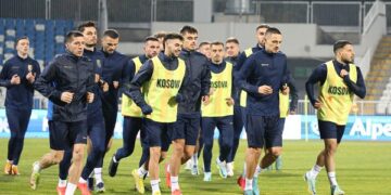 Kosova zhvilloi stërvitjen e fundit, e gatshme për ndeshjen e nesërme ndaj Armenisë