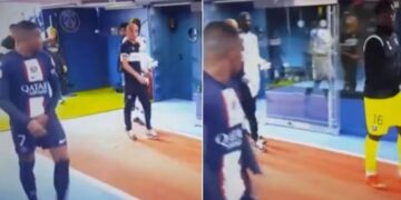 Gjesti i turpshëm i Mbappe në tunel, stuhi në mediat sociale