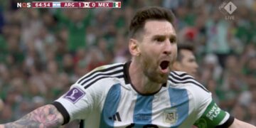 Super Leo Messi, Argjentina në epërsi ndaj Meksikës